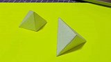 捕捉身边的美好简单的立体三角形折法，拿走不谢