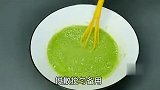 在家用菠菜做凉粉原来这么简单，一学就会
