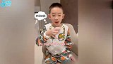 陈小春7岁儿子模仿6地方言，语言天赋强，曾学不会中文被骂哭