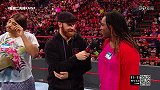 WWE-18年-RAW第1304期：萨米辛导演搞怪闹剧 莱斯利暴打三“姐姐”-花絮