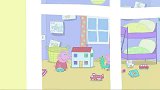 佩奇和乔治在玩玩具，猪爸爸听到动静找来，结果惨了