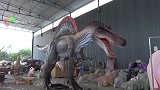 身体长度9米手工制作的仿真棘背龙复原模型