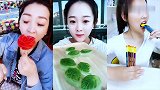 美女直播吃玫瑰巧克力，看着真过瘾，是我向往的生活