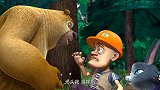 熊出没：光头强真过分，熊大好心让他乘凉，居然偷偷砍树