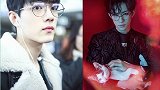 当爱豆们戴上眼镜，肖战忧郁又冷酷，王一博吐舌太撩人