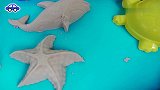 玩沙盒玩具认识各种海洋小动物
