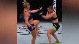 UFC女拳手一脚侧踢爆头！力道之狠一般男的也扛不住