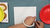 亲子手工第十八期：七星瓢虫纸盘贴画，不看原图你会贴吗