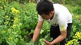 二哥吃“肥肠”，用榨广椒炒，越吃越有味