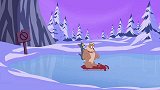 猫和老鼠：汤姆和斯派克滑雪掉进水里，俩人被冻成冰块！