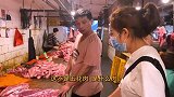 媳妇下狠手买5斤猪肉，超小厨蒸两笼大刀盐菜扣肉，大片吃肉实在