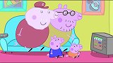 小猪佩奇：佩奇和猪爸爸一起看赛车比赛！
