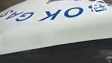 南非大象突然冲向卡车 用它的长牙扯掉了引擎盖 吓懵司机