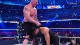 WWE-18年-第34届摔跤狂热：莱斯纳打急眼 肘击数下成功压制罗门-花絮
