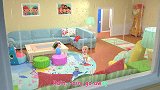 启蒙教育 下大雨了孩子们在屋里玩着各种游戏 英文儿歌