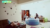 孕妇选择在家生产，全程坐在水中，似乎完全感觉不到阵痛！