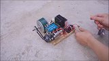 打造小型汽油发电机，点亮220伏灯泡，为什么电压这么高？