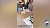 妈妈把8个月宝宝放摇篮里睡觉，不料接下来宝宝的举动，太逗了
