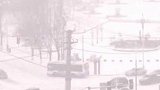 吉林白山市强降雪 市区积雪深度近12厘米