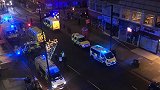伦敦市中心跨年夜突发持刀袭击事件致3伤 现场警笛长鸣