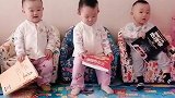 熊孩子们除了吃就是睡，难得能看一次书，这反应也太让爸妈绝望