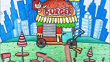 解压创意定格动画，自己做的汉堡，动漫动画