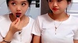 双胞胎姐妹，就连老爸也分不清