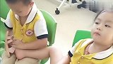 孩子上幼儿园，老师发来一个视频看完让人不省心，在家也没这么乖