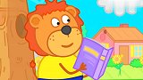 搞笑动物城小狮子和手下去山洞挖宝藏,贪心的手下想独吞宝藏