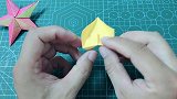 简单立体3D五角星，童年经典折纸星星，手工折纸教程