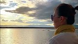 盐湖有风拍不了天空之境，那就看夕阳好了