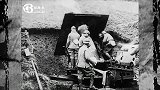 1930年一战索姆河珍贵录像，一战中的大炮，用这个掩盖