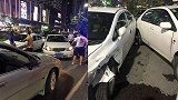 佛山一男子酒后驾车猛撞他车 刹车声响彻夜空