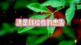 情感语录，这是钱给你的忠告