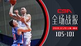 【全场战报】上海105-101四川 莫泰狂轰31+20