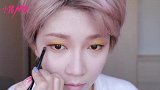 小猪姐姐黄色眼影妆容 在日本vlog