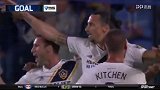 6分钟梅开二度！伊布两记霸气头槌 洛杉矶银河3-0皇家盐湖城