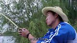 大圣接到任务，需要钓一条鱼算闯关成功，真逗