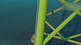 3d动画演示海上风力发电机组的安装全过程，涨姿势！