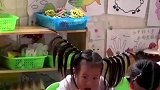 这发型在整个幼儿园都是相当炸裂的