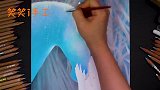 素描画冰雪奇缘爱莎公主和守护者海马，成品很漂亮，绘画教程