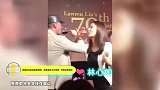 林心如父亲70岁大寿，霍建华夫妇喝交杯酒助兴，两人牵手秀恩爱