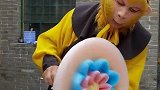 猴哥制作棉花糖，这棉花糖真大