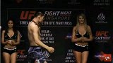 UFC-17年-李景亮面对面卡马乔格斗之夜111赛前称重仪式 先礼后兵比赛不客气-花絮