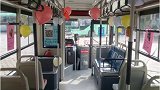 近日，郑州S102路公交被打造成“脱单公交”，有“土味情话”专栏和贴有男女信息的表白墙。