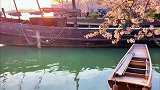 “樱花树下吃定制樱花雪糕看夕阳西下，那一定很浪漫吧”