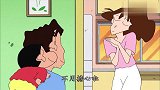蜡笔小新：广志跟小新手语，被胖大婶误会阴谋诡计，小新帮爸爸赶