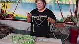 自家种的豆角大丰收，胖姐在家做豆角肉包，个个饱满圆润，盘它