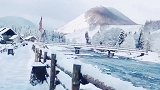 真的冬天来了，新疆的冬季一片北国风光万里雪飘