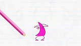 搞笑铅笔动画，蓝铅笔和红铅笔交换身体